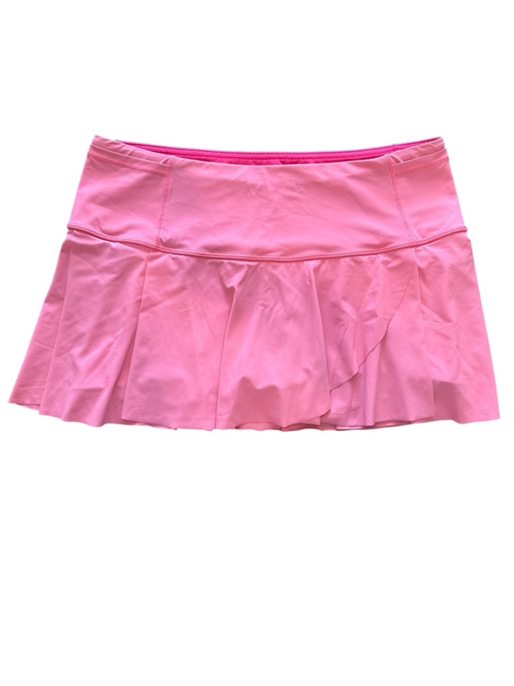 Lululemon Hit Your Stride Skirt Pink Lemonade Size 10 Pockets Yoga Run Athletic